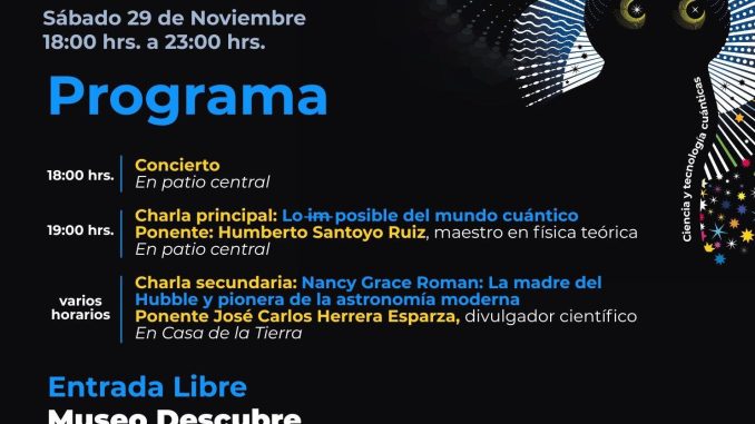 En el Museo Descubre, viviremos el evento de astronomía y divulgación científica