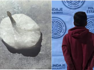 Policías Estatales detienen a sujeto en poder de sustancia al parecer cristal
