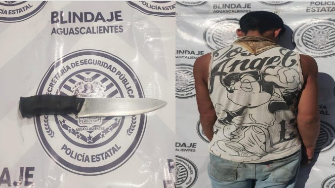 Policías del Mando Coordinado detienen a sujeto en poder de arma prohibida, agrediendo al oficial Aprehensor, fue puesto a disposición de la Autoridad Ministerial