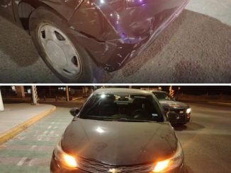 Choque por alcance es atendido por la Policía Vial en el fraccionamiento Fidel Velázquez