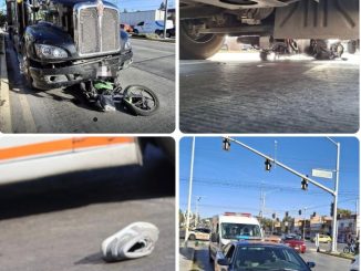 Policía Vial atiende reporte de accidente sobre Av. Héroe Inmortal y Siglo XXI