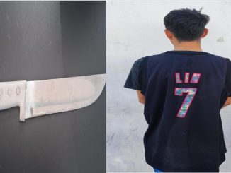 Policías Estatales detienen a sujeto en poder de una arma prohibida en el oriente del Municipio de Aguascalientes