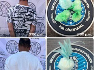 Policías Estatales detienen a dos sujetos que portaban envoltorios con sustancia granulada presúntamente ilícita