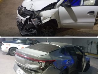 Choque por alcance en Av. Constitución es atendido por la Policía Vial