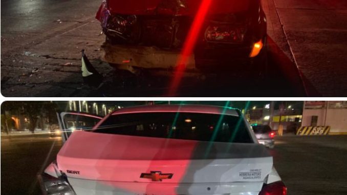 Policía Vial atiende choque por alcance en Av. José María Chávez