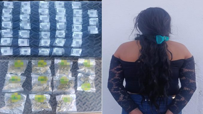 Policías Estatales detienen en la colonia Unión Ganadera a presunta distribuidora de sustancias al parecer ilícitas