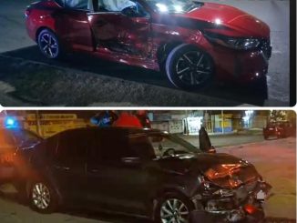 Policía Vial atiende percance entre dos vehículos en Av. Tecnológico