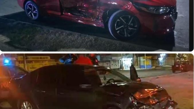 Policía Vial atiende percance entre dos vehículos en Av. Tecnológico