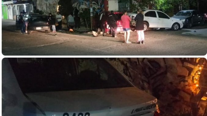 Policía Municipal de Aguascalientes atiende choque múltiple en el fraccionamiento Morelos II