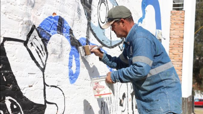 Impulsó Municipio de Aguascalientes la rehabilitación de espacios en 2025 mediante el Programa "Antigrafiti"