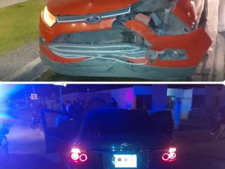 Policía Vial atiende choque entre dos vehículos en el fraccionamiento Paseos del Sur