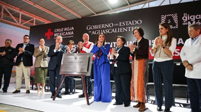 Inaugura Gobernadora Tere Jiménez la clínica "Alejandro Cumming Soliveras" de la Cruz Roja en Aguascalientes