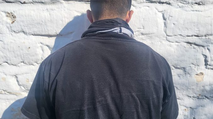 Policías Estatales detienen en el Municipio de Jesús María a sujeto en poder de sustancia granulada al parecer cristal