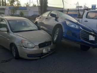 Policía Vial atiende percance entre dos vehículos en el fraccionamiento Ojocaliente-INEGI