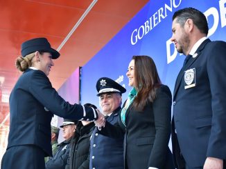 Reconoce Tere Jiménez a Policías y anuncia aumento salarial, más patrullas y equipamiento para 2026