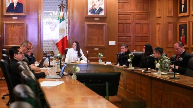 Gobernadora Tere Jiménez se reúne con Fuerzas federales para fortalecer Seguridad del Estado