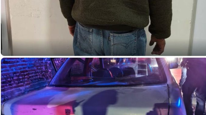 Policía Municipal detiene a sujeto por conducir vehículo con reporte de robo en el fraccionamiento Municipio Libre