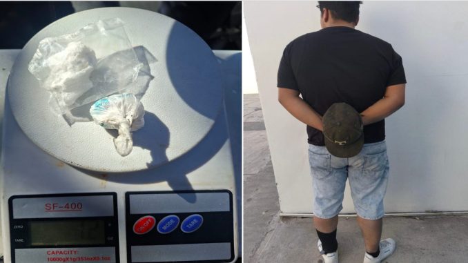 Policía Municipal detiene a sujeto por delitos contra la salud en Ciudad Industrial
