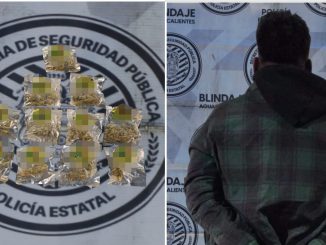 Policías Estatales de Aguascalientes detienen a sujeto en poder de envoltorios con hierba verde