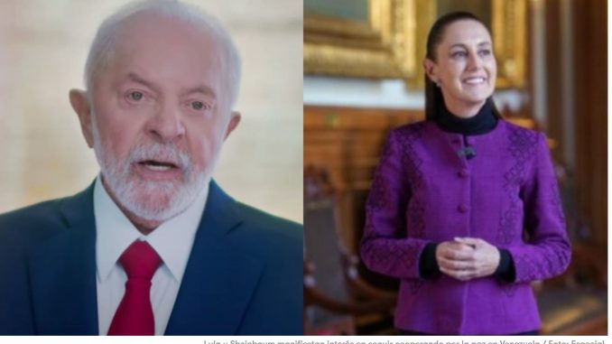 Lula y Sheinbaum, manifiestan interés en seguir cooperando por la paz en Venezuela
