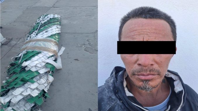 Sujeto asegurado por Policía Municipal tras robo de malla ciclónica
