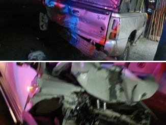 Choque contra vehículos estacionados es atendido por la Policía Vial