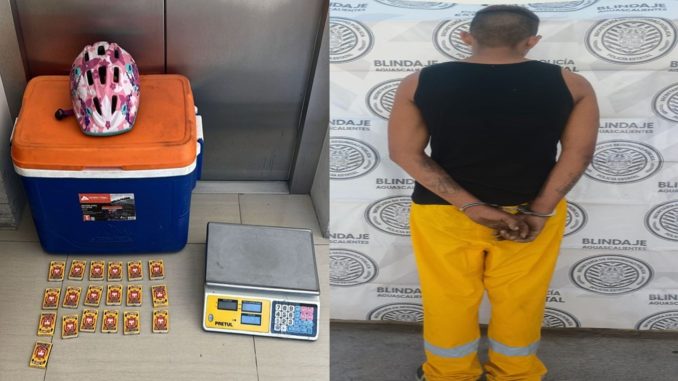 Policías Estatales detienen a sujeto que pudiera estar involucrado en el robo de una tienda de abarrotes en la colonia El Riego