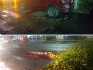 Policía Vial atiende percance en el fraccionamiento Jardines de la Concepción