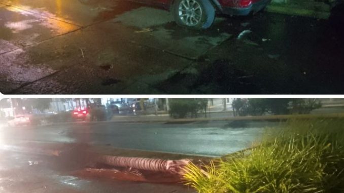 Policía Vial atiende percance en el fraccionamiento Jardines de la Concepción