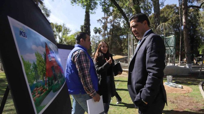 Encabeza Leo Montañez rehabilitación integral del Parque Hidalgo