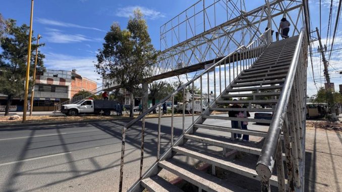 Municipio de Aguascalientes realizará desmontaje de puentes peatonales en Av. Aguascalientes poniente