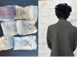 Policías Estatales detienen a sujeto en poder de envoltorios que contenían sustancia granulada al tacto al parecer cristal