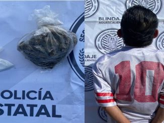 Policías del Mando Coordinado detienen a sujeto en el municipio de san Francisco de los Romo, en poder de hierba verde y sustancia granulada