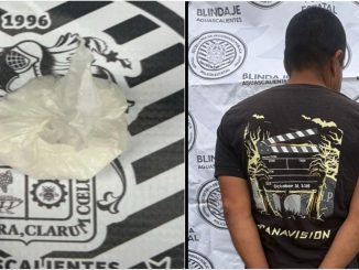 Uniformados de la Policía Metropolitana detiene a una persona en poder de aproximadamente 23 gramos de sustancia granulada al parecer cristal