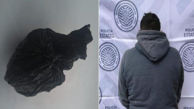 Policías Estatales detienen en el fraccionamiento Villa Montaña a persona en poder aproximadamente de 48 gramos de sustancia granulada al parecer cristal