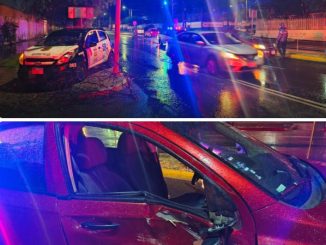Policía Vial atiende choque entre dos vehículos que deja un lesionado en Av. López Mateos
