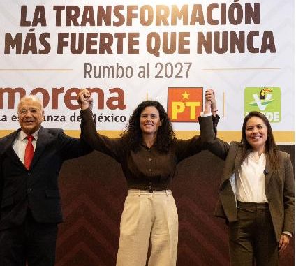 Morena, PT y PVEM refrendan coalición de cara a elecciones de 2027