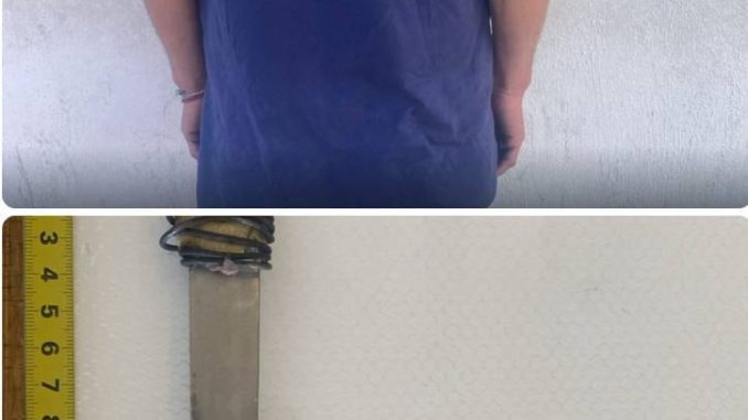 Policía Municipal detiene a sujeto en portación de arma prohibida en el fraccionamiento INDECO