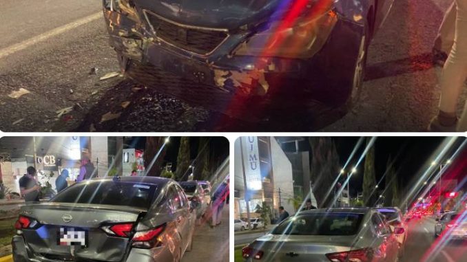 Policía Vial atiende choque por alcance en el que se vieron involucrados tres vehículos en Boulevard Luis Donaldo Colosio