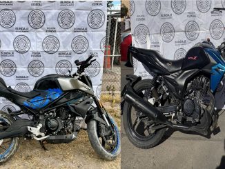 Policías del Mando Coordinado y de la Metropolitana recuperaron dos motocicletas que contaban con reporte de robo vigente