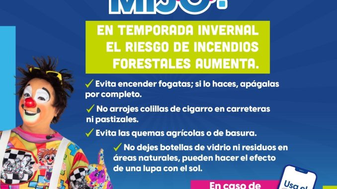 Prevenir incendios forestales es tarea de todas y todos