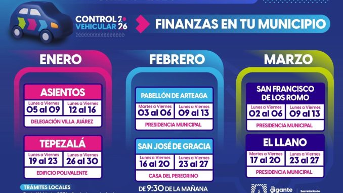 A partir de enero Secretaría de Finanzas acerca sus servicios a los municipios con Módulos Móviles