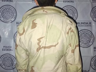 Policías del Mando Coordinado detuvieron a un sujeto en poder de un arma prohibida, su captura se llevó a cabo en el Municipio de Asientos