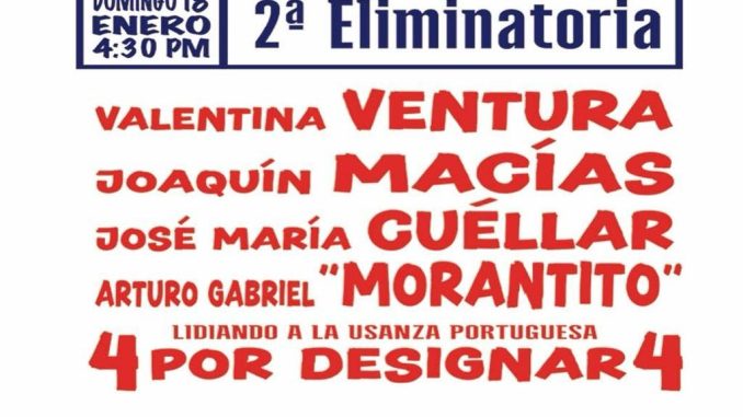 Lista la segunda eliminatoria de la Copa Aguascalientes “El Sueño de Ser Torero”