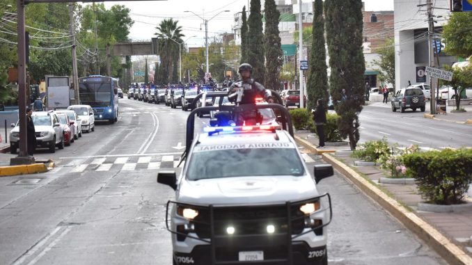 Operativo "La Fuerza del Gigante" refuerza la convivencia y el orden en Aguascalientes