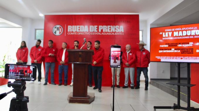 El PRI en Aguascalientes defenderá la democracia y votará en contra de la "Ley Maduro"