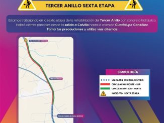 Sexta etapa de rehabilitación con concreto hidráulico del Nuevo Tercer Anillo