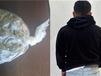 Policías Estatales detienen a sujeto en posesión de presunta hierba verde y seca con las características propias de la marihuana en el fraccionamiento Villas del Pilar