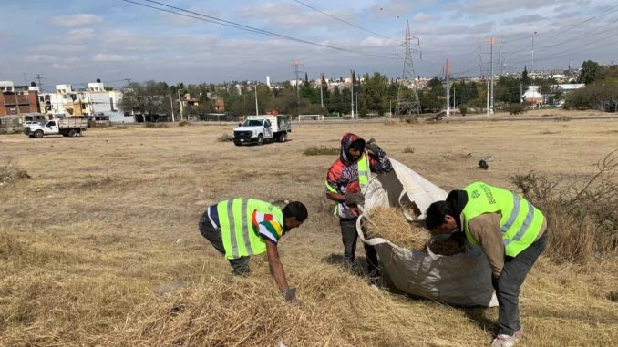 Realiza Municipio de Aguascalientes mega operativo de limpieza en el fraccionamiento Morelos