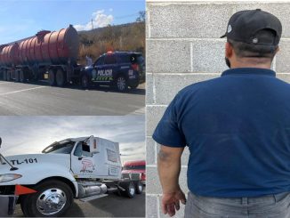 Policías Estatales aseguran dos remolques tipo pipa que trasladaban 63,000 litros de hidrocarburo, del cual no pudo el conductor acreditar su legal traslado en nuestra Entidad